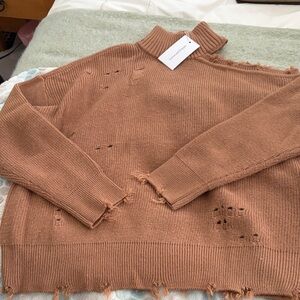 Lovers + Friends Arlington sweater in camel